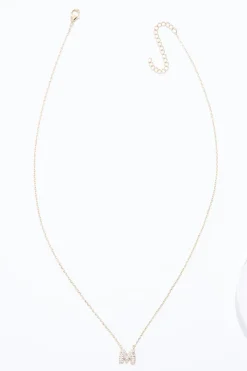M Initial Bubble Necklace