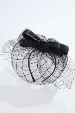 Mesh Bow Veil Fascinator