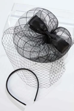 Mesh Bow Veil Fascinator