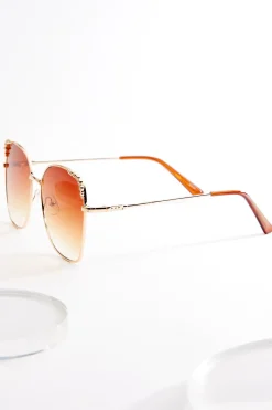 Metal Embellished Sunglasses