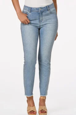 Metal Stud Ankle Jeans