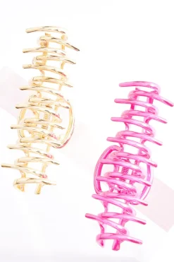 Metallic Claw Clip Set