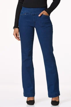 Mid Rise Pull- On Trouser Jeans