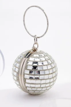 Mirrored Sphere Wristlet