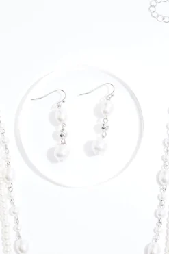 Mixed Pearl Layered Necklace Set
