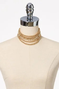 Multi Row Choker Necklace