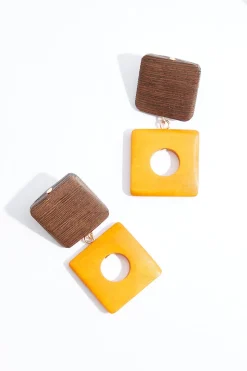 Natural Wood Necklace Set