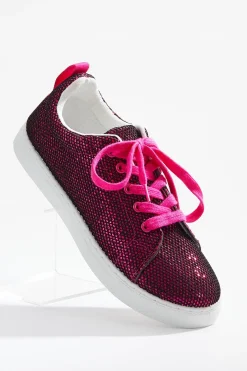 Netted Sequin Sneakers