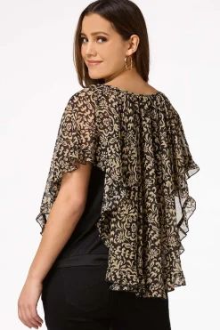 Neutral Floral Capelet