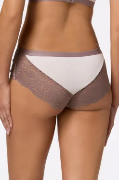 Neutral Lace Hipster Panty Set