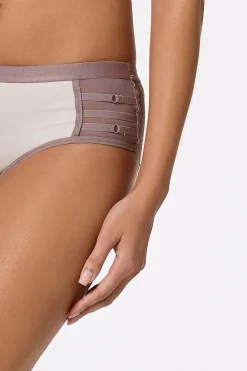 Neutral Lace Hipster Panty Set
