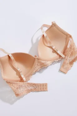 Neutral Lace Wire- Free Bra Set