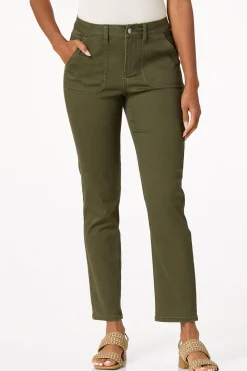 Olive Twill Pants