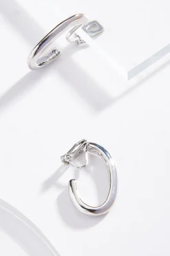 Oval Clip- On Earrings