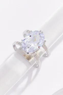 Oval Cubic Zirconia Ring