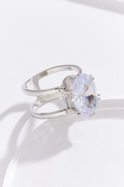 Oval Cubic Zirconia Ring