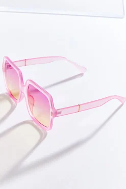 Oversized Pink Square Sunglasses