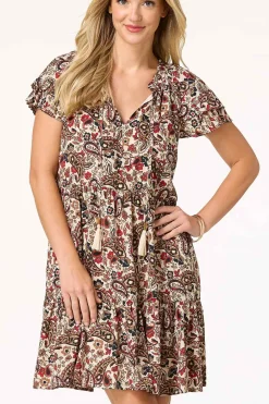 Paisley Babydoll Swing Dress