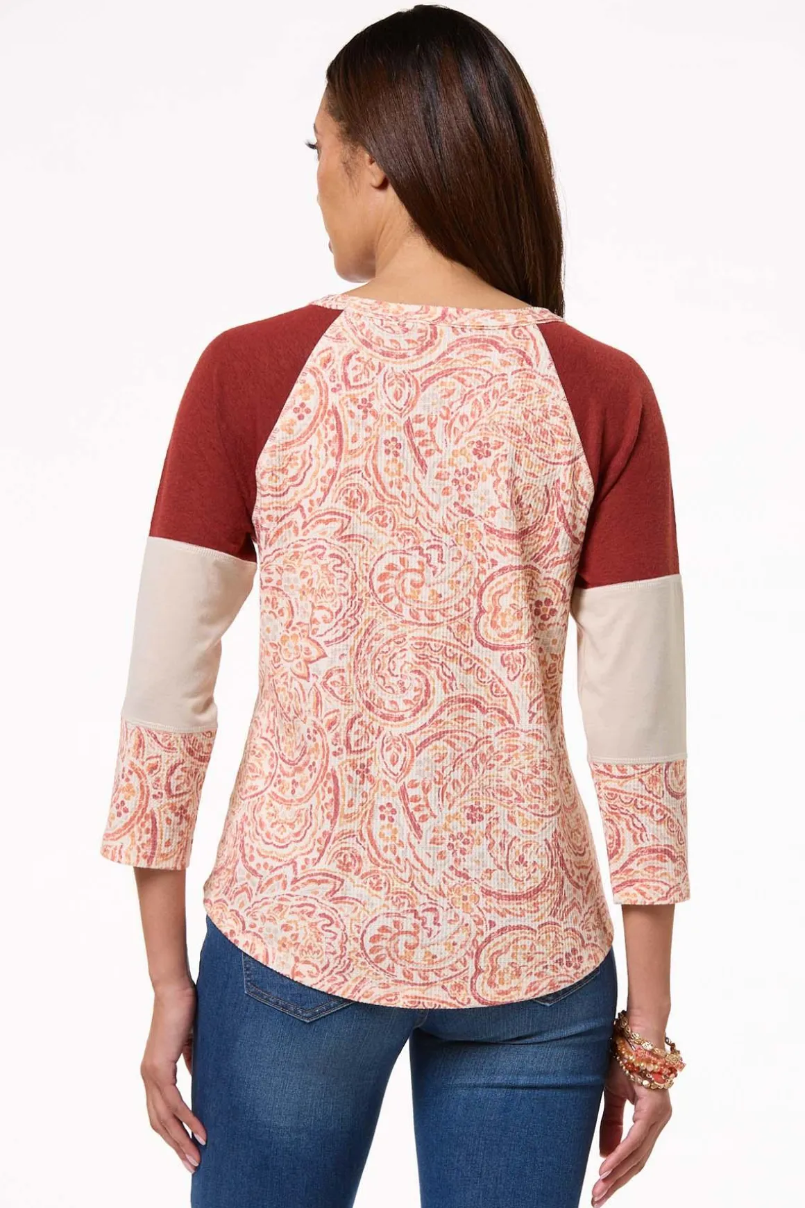 Paisley Baseball Top