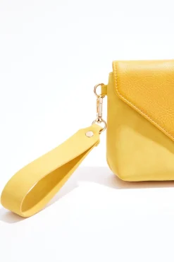 Paneled Flap Wristlet