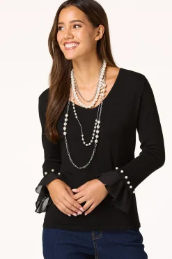 Pearl Bell Sleeve Sweater
