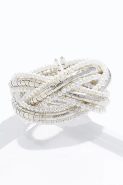 Pearl Braided Cuff Bracelet
