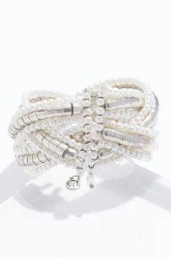 Pearl Braided Cuff Bracelet
