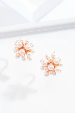 Pearl Cluster Earrings