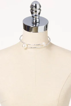 Pearl End Choker Necklace
