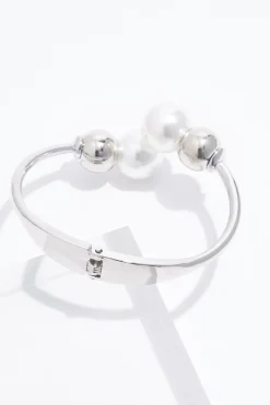 Pearl Hinge Cuff Bracelet