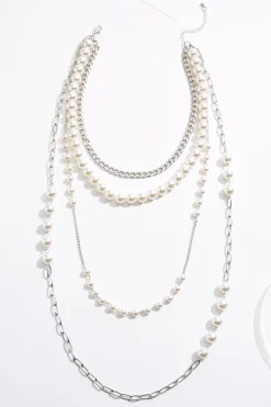 Pearl Multi Layered Long Necklace