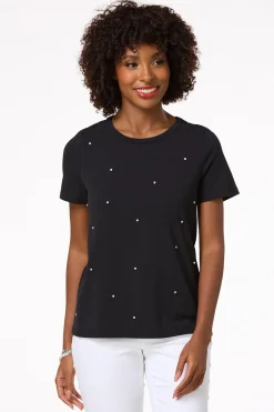 Pearl Rhinestone Tee