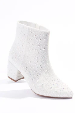 Pearl Stone Embellished Boots
