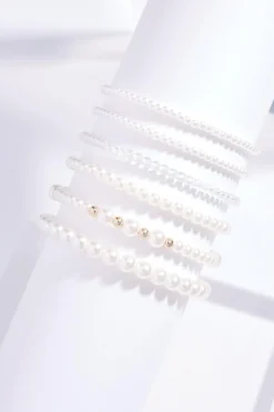 Pearl Stretch Bracelet Set