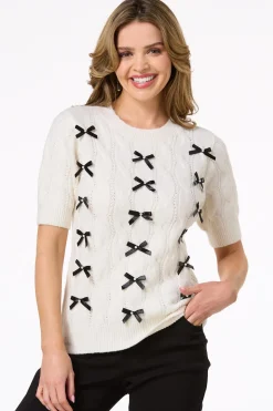 Pearly Bow Sweater