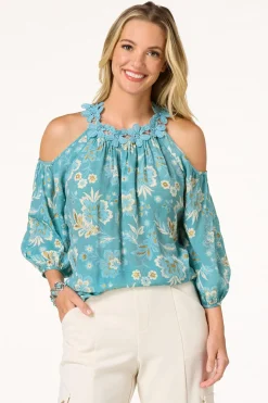 Petal Cold Shoulder Top
