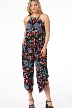 Petite Beaded Floral Genie Jumpsuit