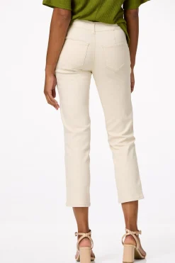 Petite Button Front Ankle Pants