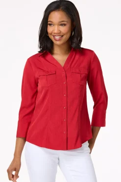 Petite Classic Button Down Shirt