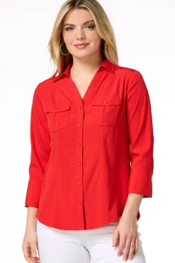 Petite Classic Button Down Shirt