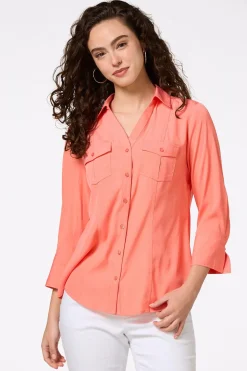 Petite Classic Button Down Shirt