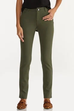Petite Ponte Skinny Leg Pants
