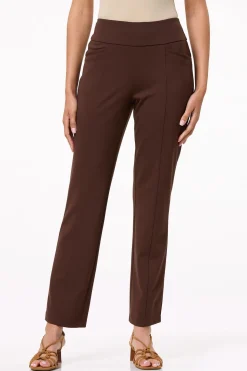 Petite Ponte Straight Leg Pants