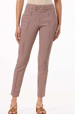 Petite Scarlet Check Pants