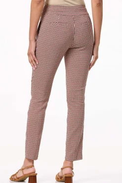 Petite Scarlet Check Pants