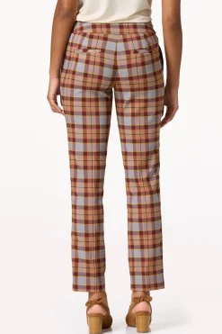 Petite Slim Plaid Pants