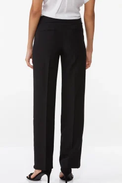 Petite Solid Trouser Pants