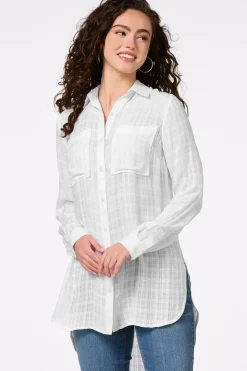 Petite Textured Two Pocket Tunic