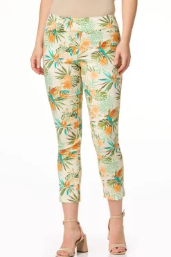 Petite Tropical Ankle Pants