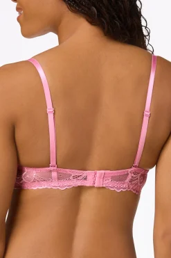 Pink Ivory Lace Bra Set